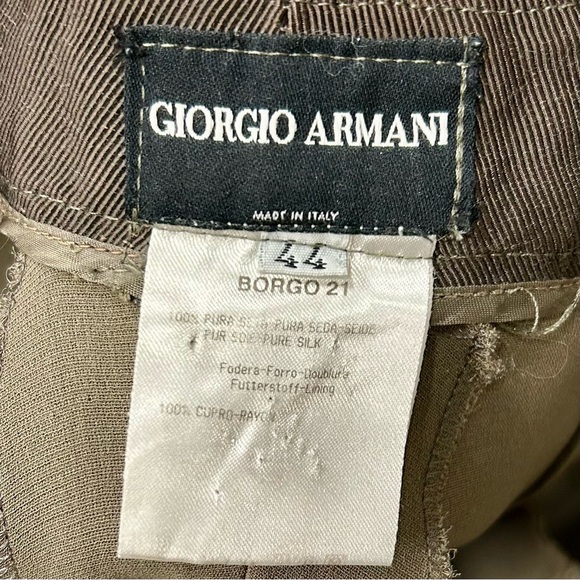 Giorgio Armani 100% Silk Pleated Trousers – Made in Italy (Size 44) - Picture 10 of 12